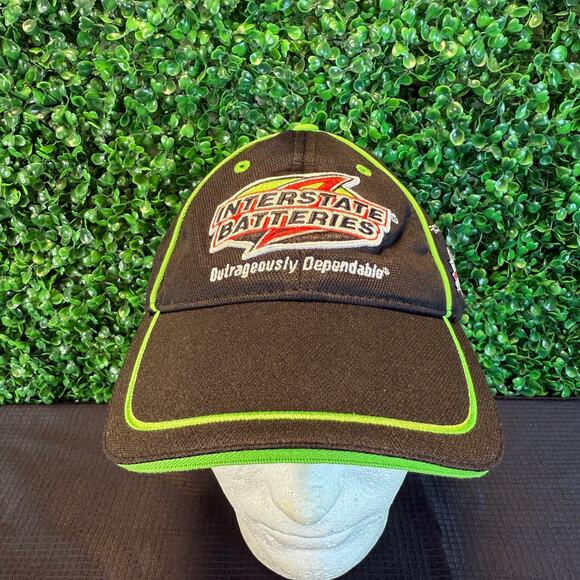 Nascar #18 Kyle Busch Interstate Battery Black Hat Cap One Size OSFA Chase - Picture 1 of 6